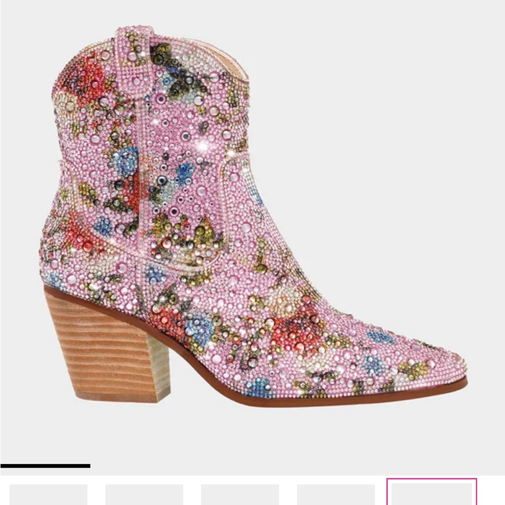Betsy Johnson Diva Floral Western Boots